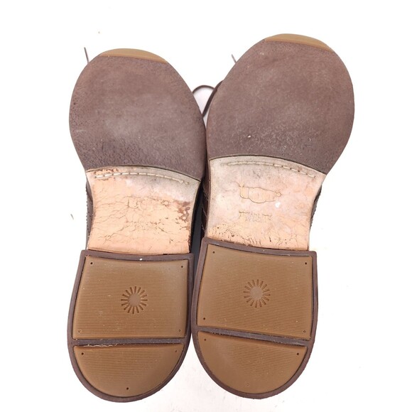 UGG Dagmann Men's Size 12 US Grizzly Brown Leather Chukka Ankle Boots 1018684 - Picture 11 of 11